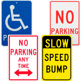 Traffic & Parking Lot Safety | Traffic-Parking Signs | High Visibility ...