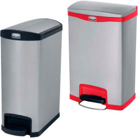 Rubbermaid® Slim Jim® Stainless Steel Step On Containers