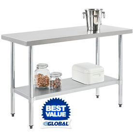 18 Gauge Stainless Steel Workbenches - Flat Top