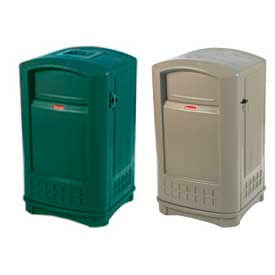 Rubbermaid Plaza® Outdoor 50 Gallon Waste Receptacle