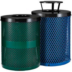 Global Industrial Thermoplastic Coated Trash Receptacles