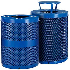 Global Industrial™ Steel Thermoplastic Coated Recycling Receptacles