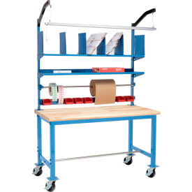 Pre-Configured Mobile Packing Workbench with Riser