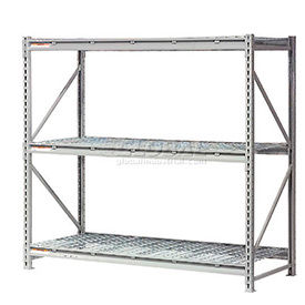 Global - Made in USA - Extra High Capacity Metal Bulk Storage Rack With Wire Decks