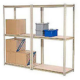 Made in USA - 7'H High Capacity (Z-Beam) Boltless Metal Rack With Wire Deck