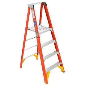 Werner® Fiberglass Platform Step Ladders