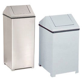 Rubbermaid® Steel Square Waste Receptacle