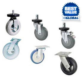 Nexel® Stem Casters, Plate Casters & Dolly Bases