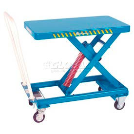 Self-Elevating Scissor-Style Mobile Spring Lift Work Positioning Tables