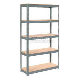 8' High Boltless Steel Shelving With Wood Deck