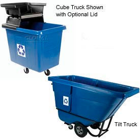 Rubbermaid® Recycling Cube & Tilt Truck