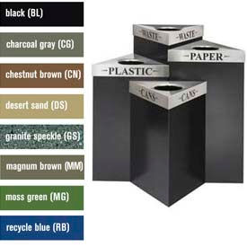 Triangular Recycling Receptacle