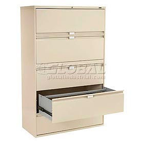 File Cabinets Lateral Global Lateral File Fixed Retracting Front Drawers Globalindustrial Com