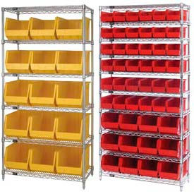 Chrome Wire Shelving With Stacking Bins