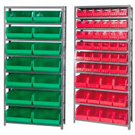 Steel Shelving With Stacking Bins