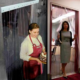 Global Industrial NSF Approved Office, Restaurant & Freezer Strip Curtain Doors