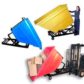 Bayhead Products Self-Dumping Plastic Forklift Hoppers
