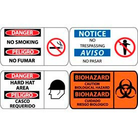 Signs | Multilingual | Bilingual Safety Signs - GlobalIndustrial.com