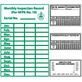 Fire Maintenance & Inspection Labels