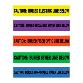 Non-Detectable Warning Tapes