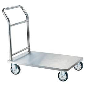 Aarco Chrome Hotel Luggage Platform Truck