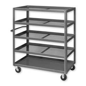 Mesh Panel Steel Fixed Shelf Trucks