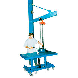 Tie-Rod Wall Mount Jib Cranes for High Ceilings