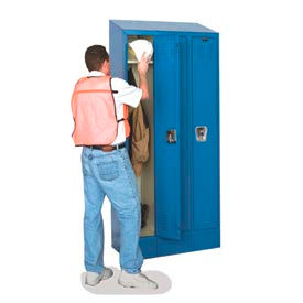 Hallowell® Ready Built II™ Steel Lockers-Fully Assembled, Combo Padlock, Sloping Top, Closed Base included