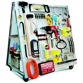Industrial Strength Mobile Pegboard Tool Carts