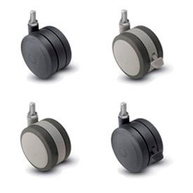 Shepherd® Softech Threaded Stem Soft Tread Casters