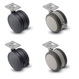 Shepherd® Softech Swivel Top Plate Soft Tread Casters