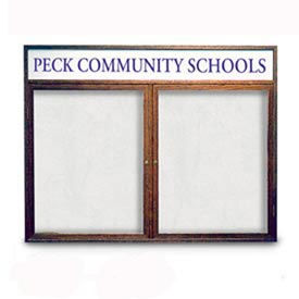 2 Door Enclosed Easy Tack Boards