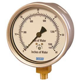 Wika® Stainless Steel Low Pressure Gauges With Copper Alloy Wetted Parts