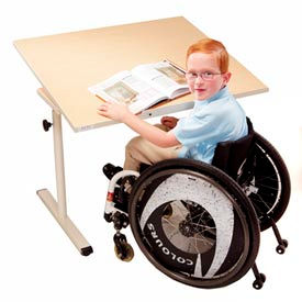 Knob Adjusted Wheelchair Accessible Tables