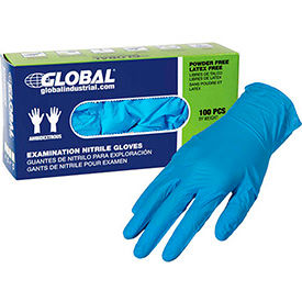 Global Industrial Powder-Free Disposable Nitrile Gloves