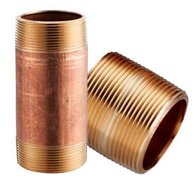 Chrome-Plated Brass Pipe Fitting 1 NPT Nipple Schedule 40