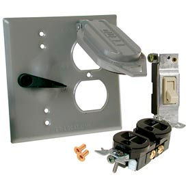 Weatherproof Two-Gang Lever / Toggle Switch Covers