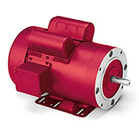 Leeson High Torque Motors, C-Face With Base, 1-Ph, TEFC