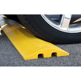 High Visibility Plastic Speed Bump With Cable Protection