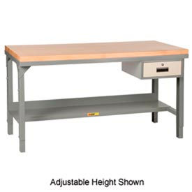 Little Giant® Fixed Height Butcher Block Top Workbenches