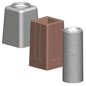 Round And Square Concrete Cigarette Urns