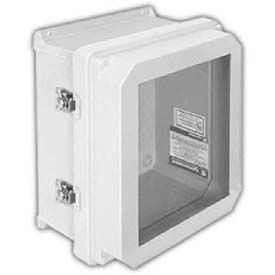 Waterproof/Corrosion Resistant Electrical Enclosures with Bonded or Gasketed Window