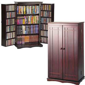 Multimedia Dvd Cd Storage Wall Mounted Sliding Door Cabinets Leslie Dame Solid Oak Multimedia Storage Cabinets