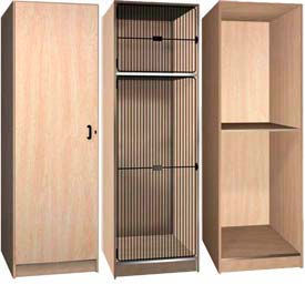 Ironwood Compartment Storage Wood Lockers