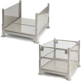 Folding Steel Containers - Sheet Metal and Wire Mesh