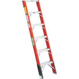Green Bull® Fiberglass Shelf Ladders