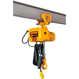 Harrington SNER Electric Chain Hoists with Push Trolley