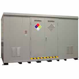 Securall® Hazmat Chemical Storage Buildings, 16-80 Drum Capacity