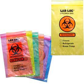Two-Wall Reclosable Seal Top Specimen Transfer Bags