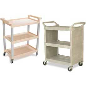 Rubbermaid® 3-Shelf Plastic Utility Carts